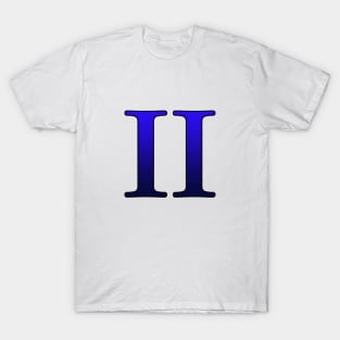 Blue Roman Numeral 2 II T-Shirt